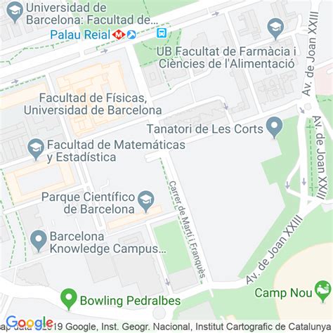 Código Postal calle Marti I Franques en Barcelona ...