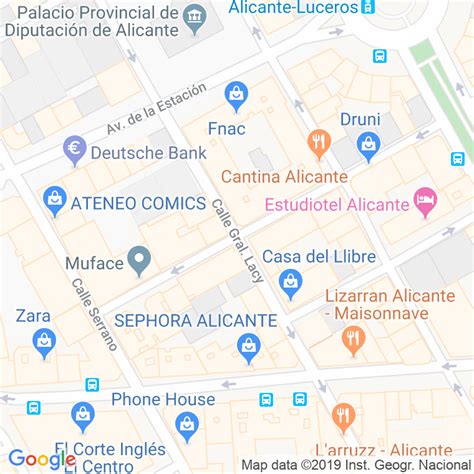 Código Postal calle Pintor Cabrera en Alacant/Alicante   Codigopostalde.es
