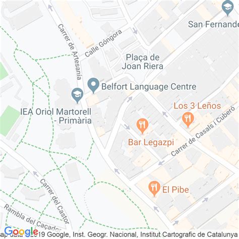 Código Postal calle Ponce De Leon en Barcelona ...
