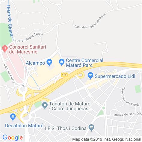 Código Postal calle Torrent De Les Piques en Mataró ...