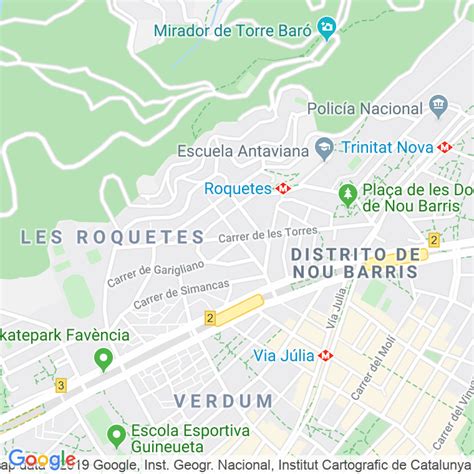 Código Postal calle Torres, De Les  Els Nou Barris  en ...