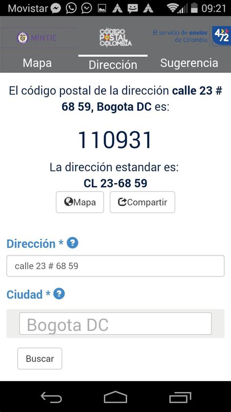 Código Postal Colombia for Android APK Download