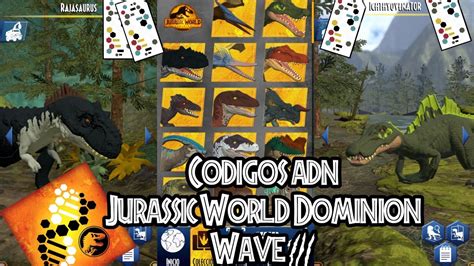 ¡CODIGOS DE ADN WAVE 3! Jurassic World Facts | Carno bb | Primera Parte ...