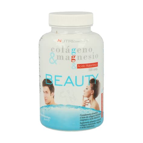 Colágeno, Magnesio y Ácido hialurónico Beauty 200 comprimidos de Cn ...