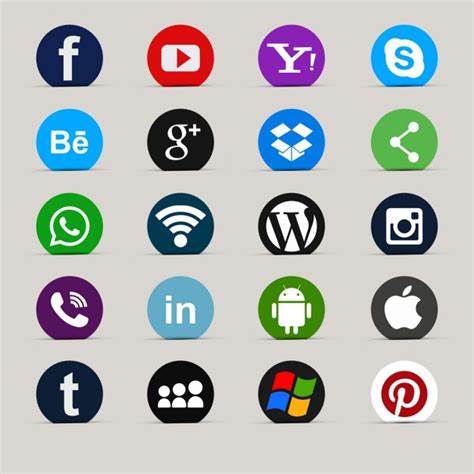 Colección de iconos de redes sociales | Descargar Vectores ...