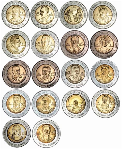 Coleccion De Monedas De Revolucion O Independencia De Mexico   $ 429.99 ...