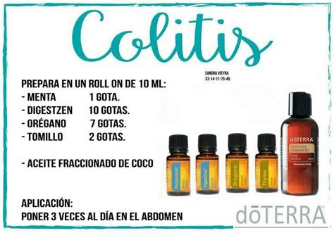 Colitis | Aceites esenciales doterra, Guía de aceites esenciales ...