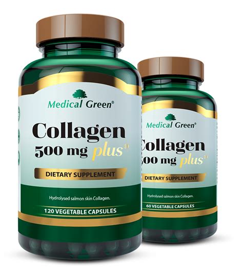 COLLAGEN PLUS 500 MG MEDICAL GREEN 120 CAPSULAS   Nutrifitmax