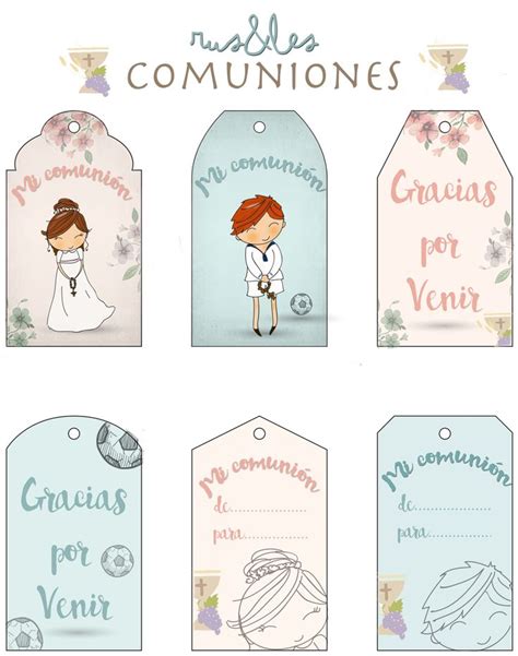 Collection of Etiquetas De Primera Comunion Para Imprimir Gratis | Cute ...