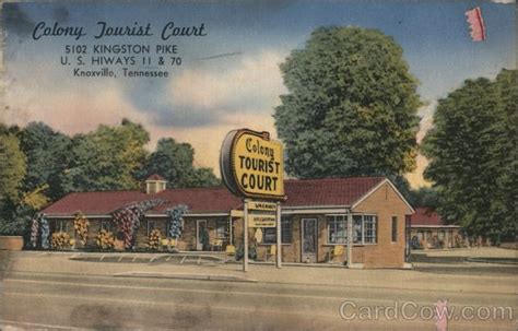 Colony Tourist Court Knoxville, TN Postcard