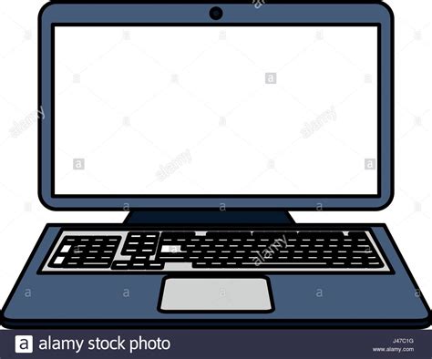 Color de dibujos animados imagen de ordenador portátil con ...