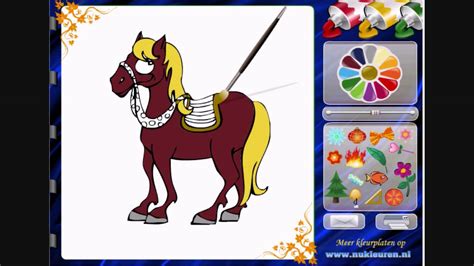 Colorea al caballo   Juegos de Pintar   YouTube