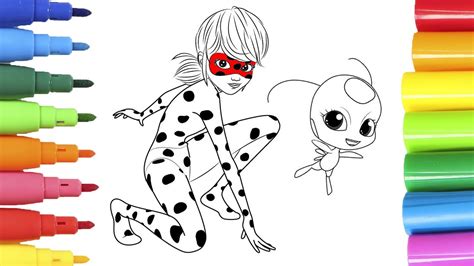 COLOREANDO LADYBUG  Coloreamos a ladybug y tikki con ...
