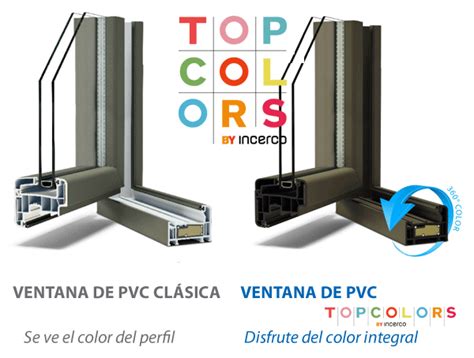 Colores de las puertas y ventanas de PVC   Incerco