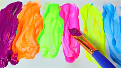 Colores y Pinturas Para niños  Coloring For Kids Neon ...
