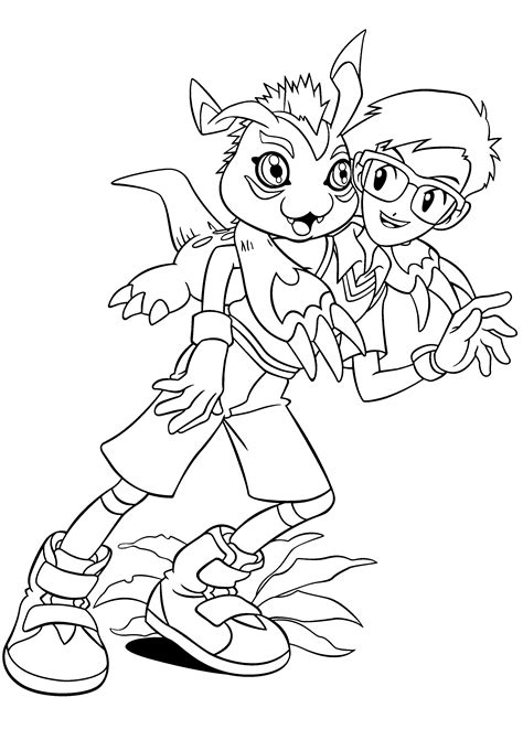 Coloring Pages Digimon: Animated Images, Gifs, Pictures ...