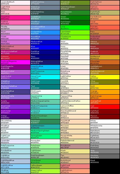 colors | Web colors Picture Slideshow … | Free printables ...
