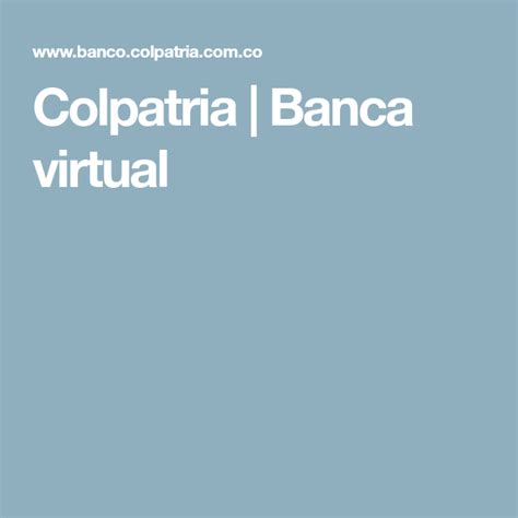 Colpatria | Banca virtual | Consulta de saldo