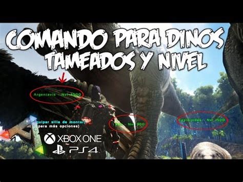 COMANDO PARA SPAWNEAR DINOS TAMEADOS Y NIVEL!!!   ARK ...