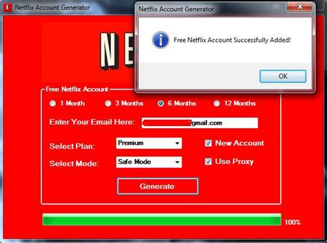 Come avere Netflix gratis: Netflix Premium Generator