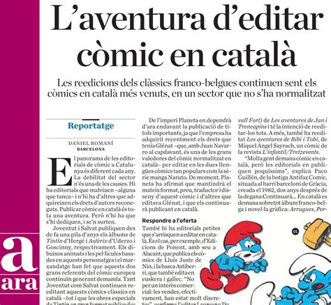 ComiCat: Reportatge sobre el còmic en català al diari Ara