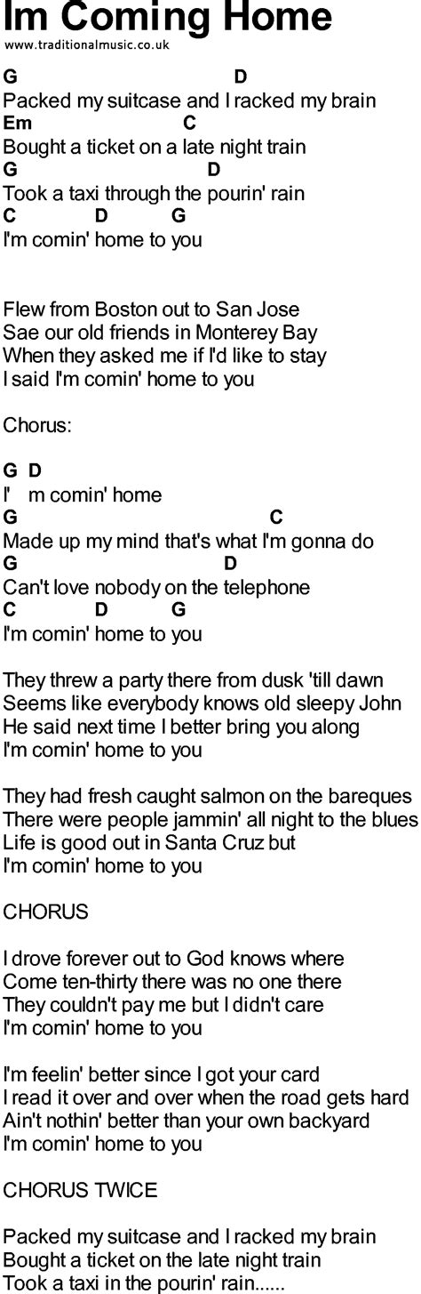 coming home song lyrics