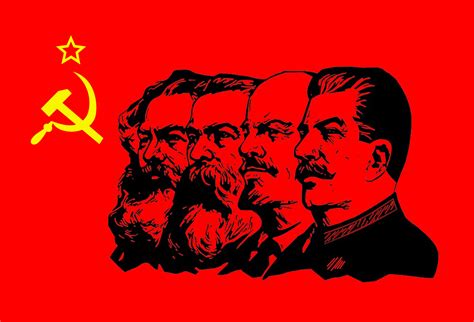 Communism Flag 90 X 150 Cm Marx Engels Lenin Stalin Cccp Ussr Soviet ...