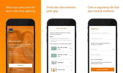 Como abrir conta no banco Itaú pela internet com o app Abreconta