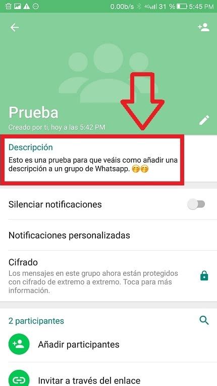 Cómo Añadir Una Descripción A Un Grupo De WhatsApp FÁCIL 2022