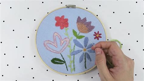 ¿CÓMO BORDAR FLORES?   TUTORIAL   PASO A PASO | Embroidery tutorials ...