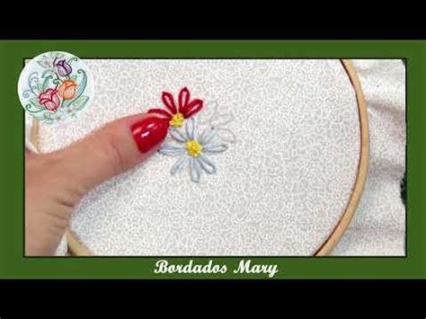 Como bordar una flor simple   YouTube | Como bordar, Flores simples ...