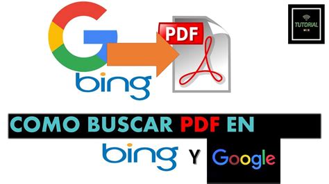 Cómo buscar archivos PDF en Bing y Google de manera fácil.   YouTube