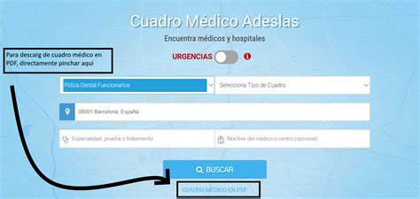 Como buscar cuadro médico Adeslas – Seguros Adeslas