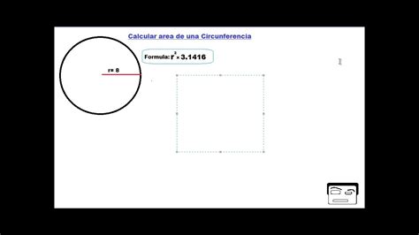 como calcular el area de una circunferencia   YouTube