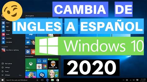 Como cambiar de idioma Windows 10 | Ingles a Español ...