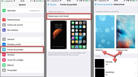 Como cambiar el fondo de pantalla en iPhone y iPad en iOS 9