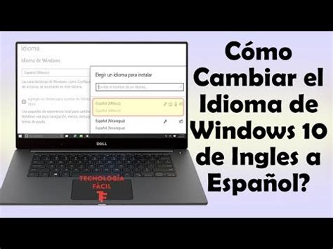 Cómo Cambiar el Idioma de Windows 10 de Ingles a Español ...