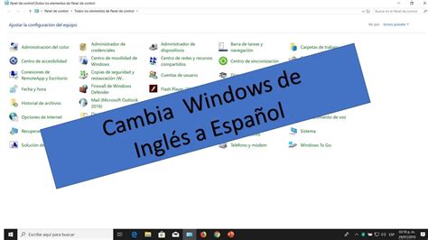 Como cambiar el idioma , Instalar español, cambiar windows ...
