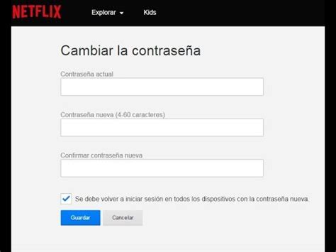 Como cambiar tu contraseña Netflix Sin Saber La Actual ...