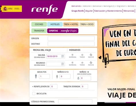 Cómo comprar billetes de Renfe online paso a paso
