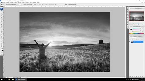 Cómo convertir una foto de color a blanco y negro y ademas mejorar el ...