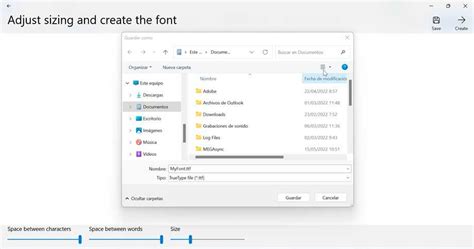 Cómo crear fuentes de texto o tipografías en Windows
