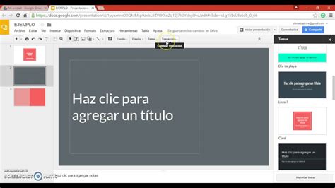 Cómo crear Presentaciones en Google Drive   YouTube