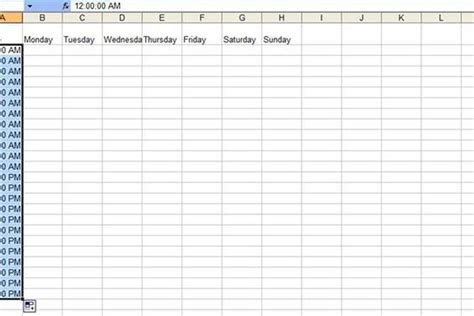 Cómo crear un calendario semanal de 24 horas con Excel | Techlandia