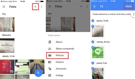 Como crear un video con las fotos guardadas en Google fotos desde ...