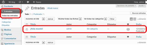 Como Crear una Entrada y Pagina en WordPress