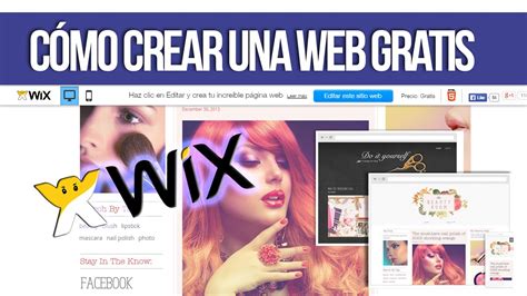 Cómo crear una Página Web Gratis en Español  Wix    YouTube