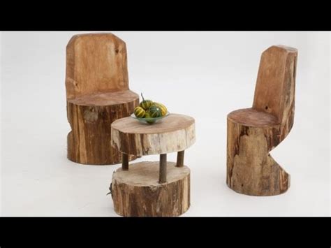 Cómo crear una silla con un tronco de madera   Bricomanía ...