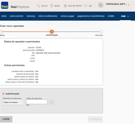 Como criar usuário sem token no Internet Banking do Itaú? – Conta Azul