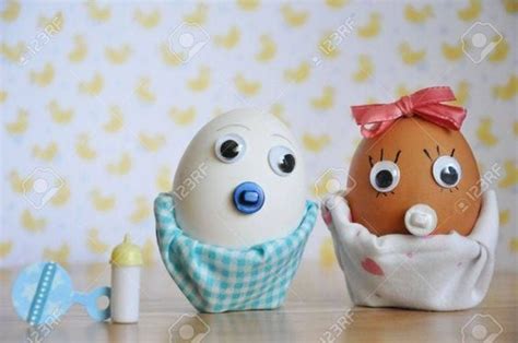 Cómo decorar un bebé huevo | Huevos decorados de bebes, Huevos ...